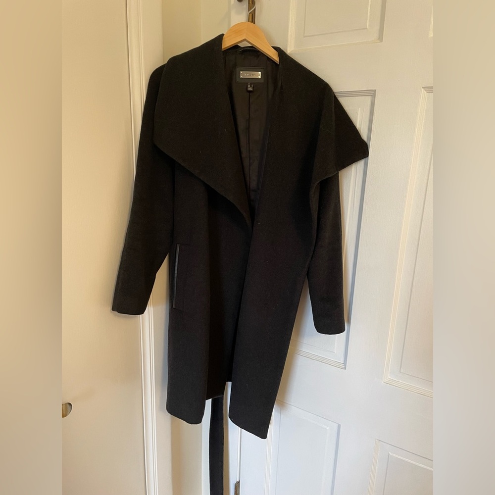 Mango wool wrap jacket